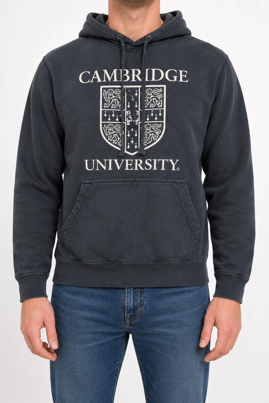 Cambridge University Official Merchandise Black Pullover Hoodie Size Small